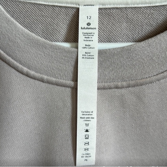 Lululemon Cropped Crew - Picture 3 of 4